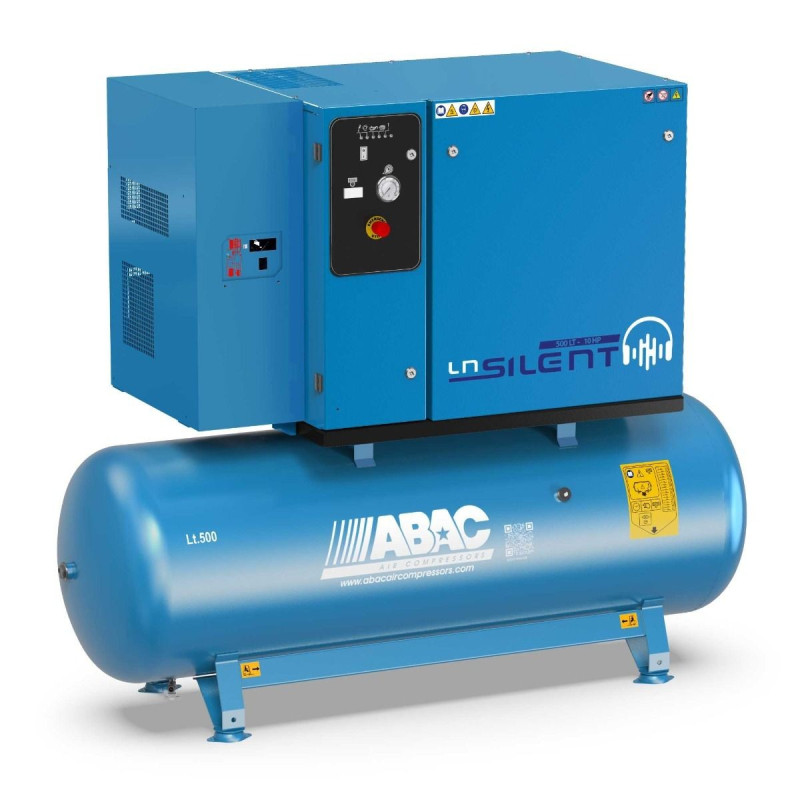 Compresseur D Air Silencieux 500L 10 Cv 11 Bar ET Gamme LN SILENT ABAC