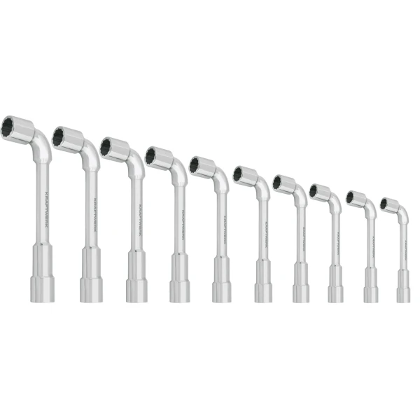 Jeu de 10 Clés à Pipe Débouchées 12 pans x 6 pans KRAFTWERK 2598-99