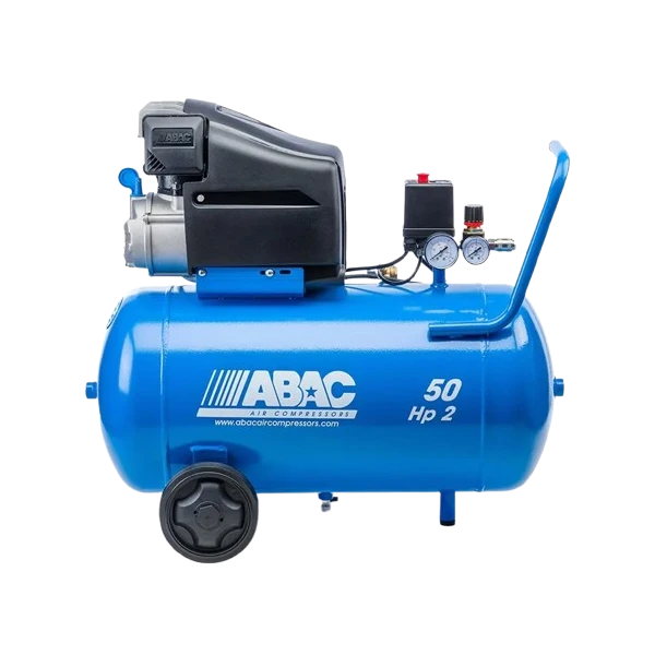 Compresseur d'air mobile 50 L 2 Cv 10 Bar Série Line ABAC 1129100023