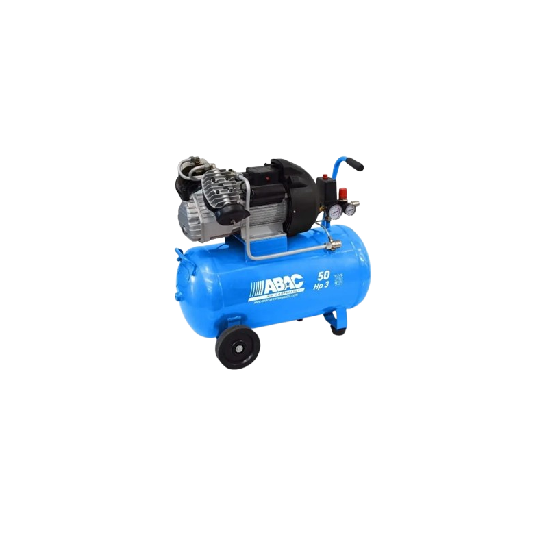 Compresseur à Pistons Abac PRO 3CV 230V – Réservoir 11+11L, Débit 17,1 M³/h à 7 Bar – Pour Atelier, Gonflage, Outils
