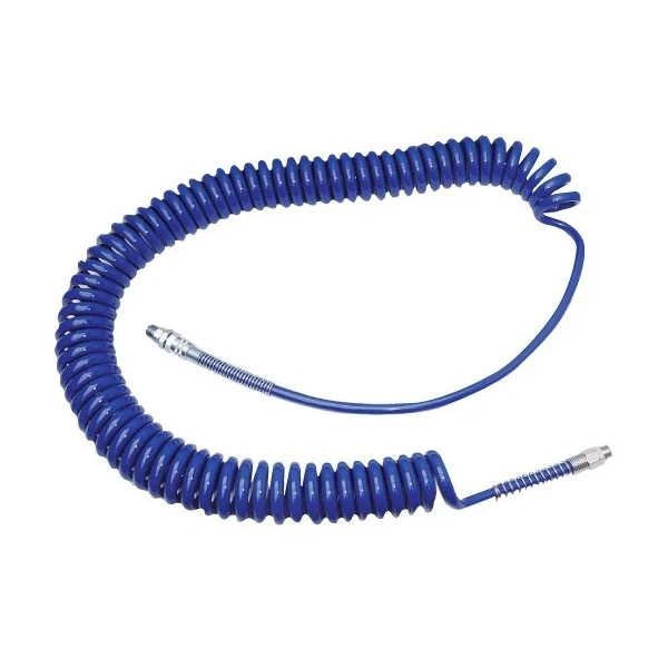 Tuyau d'air spiralé polyamide 8x10 - Mâle 1/4" - Lg 15ml Airoutil - ARF81015