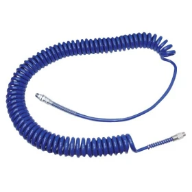 Tuyau d'air spiralé polyamide 8x10 - Mâle 1/4" - Lg 7,5ml Airoutil - ARF81007