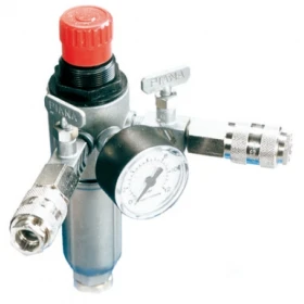 Réducteur de pression réglable avec manomètre 3/8" M double sortie ABAC 8973005916