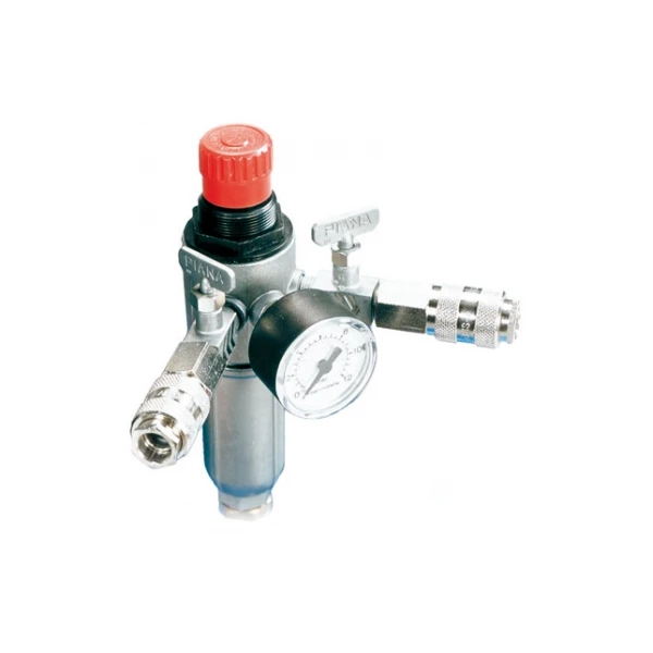 Réducteur de pression réglable avec manomètre 3/8" M double sortie ABAC 8973005916