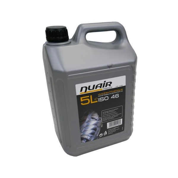 Huile synthétique pour compresseurs rotatifs à vis 5L NUAIR HV5S