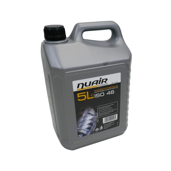 Huile synthétique pour compresseurs rotatifs à vis 5L NUAIR HV5S