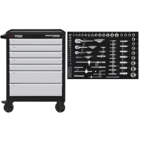 Servante d'atelier LT700 7 tiroirs, 87 pièces KRAFTWERK - 102.107.215