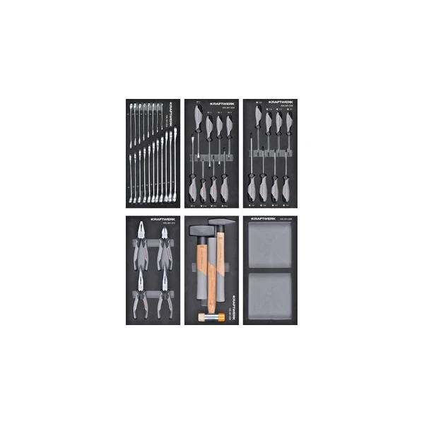 Composition d'outils, BASIC LINE, EVA, 43-pcs KRAFTWERK - 105.302.001
