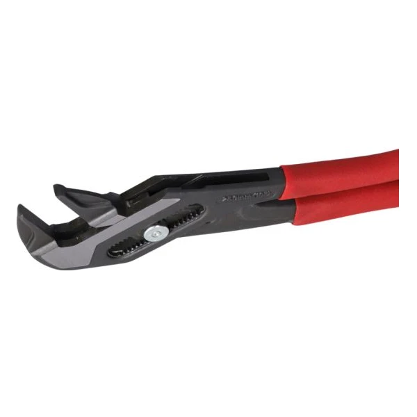 Pince multiprise KS Tools à mors plats, grande ouverture graduée 46 mm, L.250 mm. Vue de côté, ouvert.