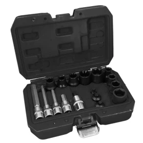 Coffret de 17 douilles pour étriers de freins, 1/4 - 3/8 - 1/2 KS TOOLS 150.2600F