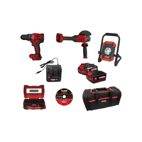 Pack électroportatifs 9 pièces 18V KS TOOLS 515.4731F-A2