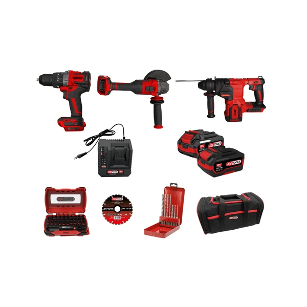 Pack électroportatifs 10 pièces 18V KS TOOLS 515.4731F-A3