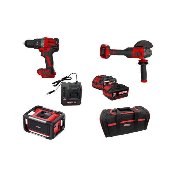 Pack électroportatifs 7 pièces 18V KS TOOLS 515.4731F-A4