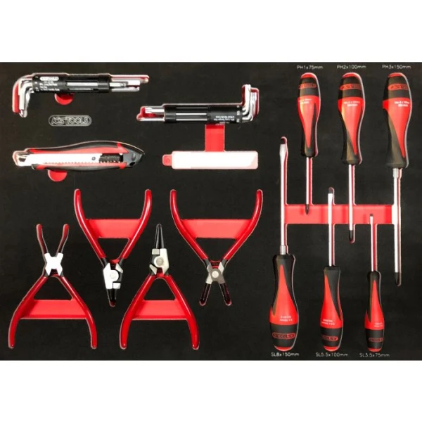 Servante d'atelier One by One 7 tiroirs avec 264 outils KS TOOLS 823.7134F