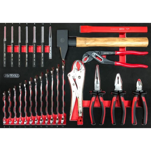 Servante d'atelier One by One 7 tiroirs avec 264 outils KS TOOLS 823.7134F