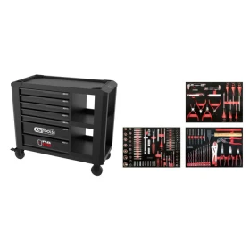 Servante d'atelier One by One 7 tiroirs avec une sélection de 264 outils KS TOOLS 823.7134F