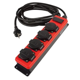 Multiprise électrique 5M 4 prises 2 ports USB KS TOOLS - 150.4232F