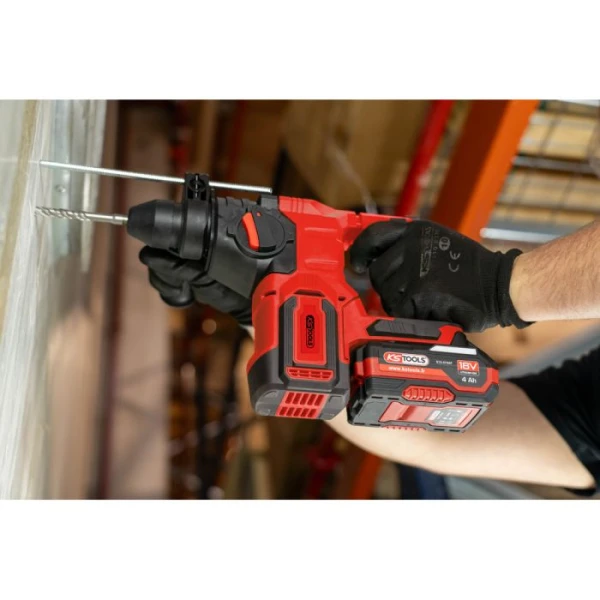 Perforateur en coffret + 2 batteries 18V 900W + chargeur KS TOOLS 515.4750F