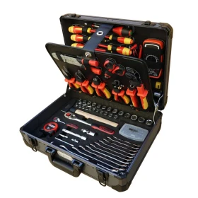 Valise pour électricien et électromécanicien 1/4'' + 1/2'' 142 pièces - KS TOOLS 922.0642F
