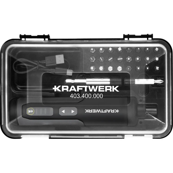 Jeu de tournevis 28pcs à embouts sans fil type stylo 3,6V USB-C KRAFTWERK - 403.400.000