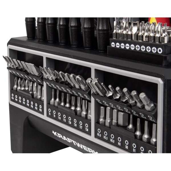 Set de tournevis embouts 114 pcs KRAFTWERK - 305.306.114