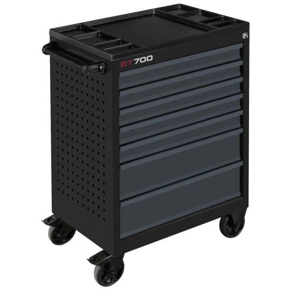 Servante d'atelier noire 7 tiroirs BT700 avec 337 outils KRAFTWERK - 102.117.109