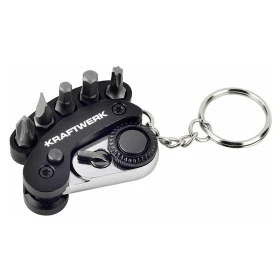 Mini-Clé à Cliquet pliable ProLine 1/4" 72 dents 5 embouts KRAFTWERK - 306.378.006