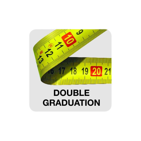 Mètre Ruban Action Chromed 5m 19mm METRICA - 08214