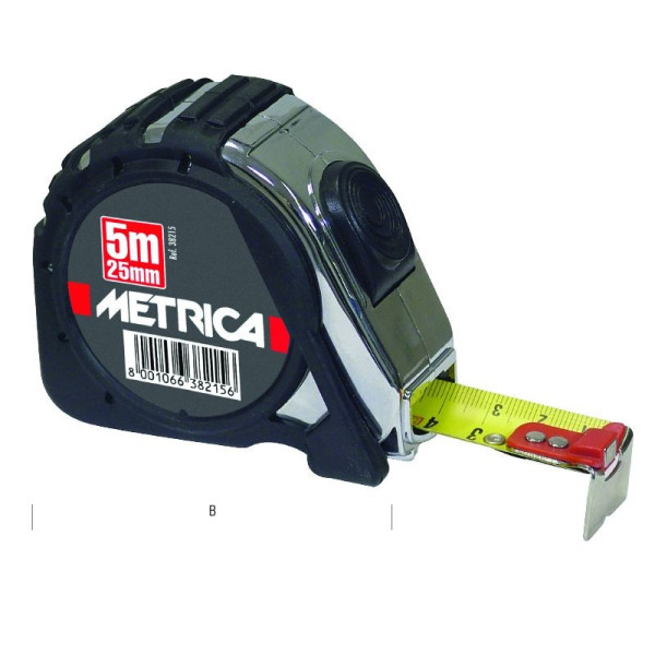 Mètre Ruban Action Chromed 5m 19mm METRICA - 08214