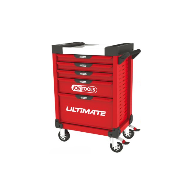 Servante 5 Tiroirs ULTIMATE + Composition 187 outils KS TOOLS