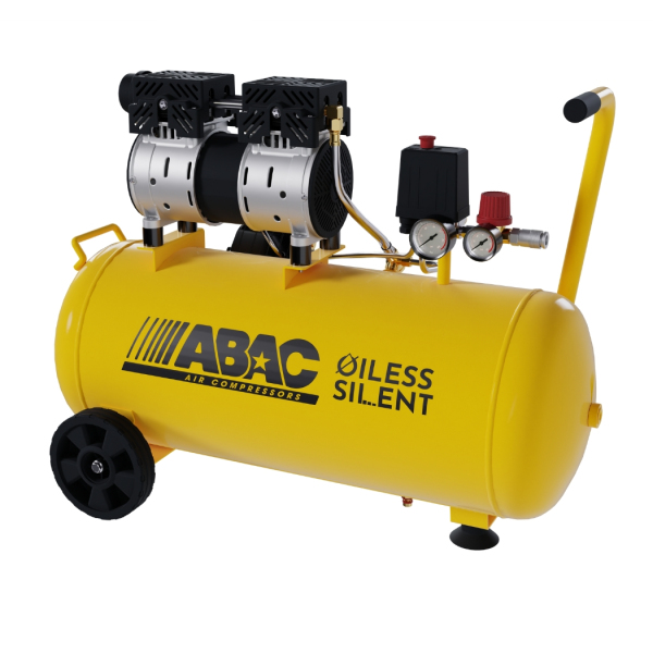 Compresseur d'air silencieux à piston 50L 0,95Cv 8Bar 230V Mono 50Hz Monte Carlo XT Silent 10 ABAC - 1129981176