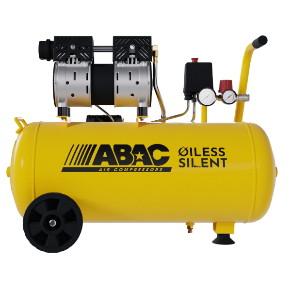 Compresseur d'air silencieux à piston 50L 0,95Cv 8Bar 230V Mono 50Hz Monte Carlo XT Silent 10 ABAC - 1129981176