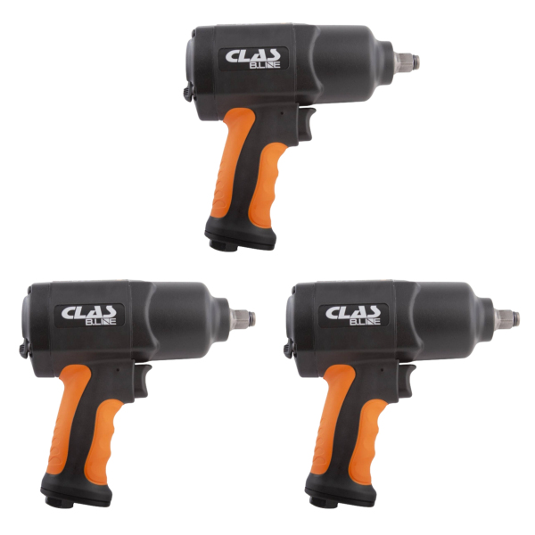 Pack de 3 Clé a choc 1/2" 1600nm double marteau CLAS - OP 1522BLX3