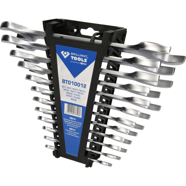 Jeu de clés à fourches, 12 pcs BT010012 Brilliant Tools