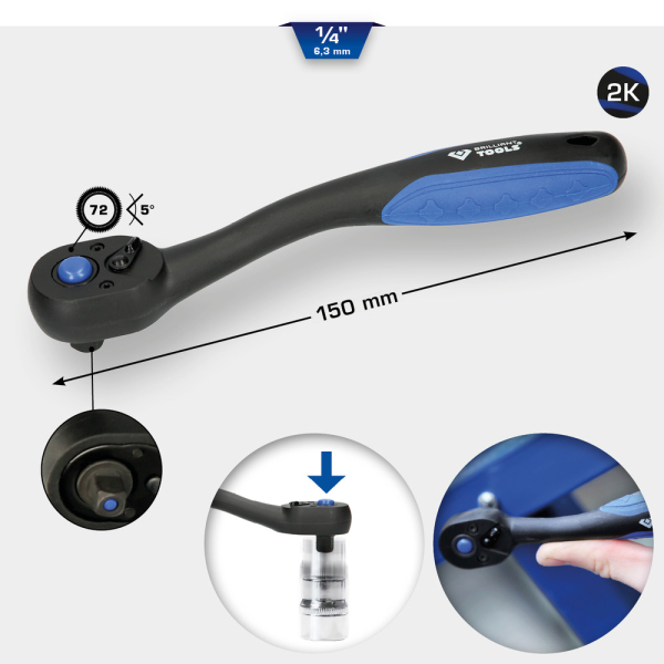 Cliquet 1/4" BT020900 Brilliant Tools
