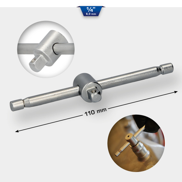 Poignée coulissante en T 1/4'' BT020902 Brilliant Tools