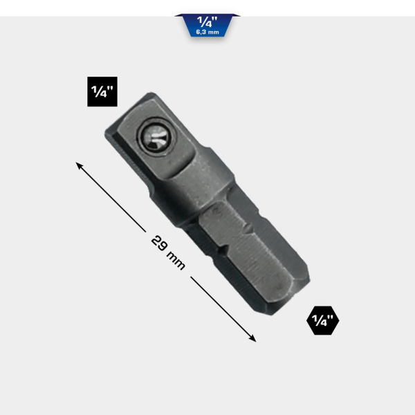 Adaptateur 1/4" BT020909 Brilliant Tools