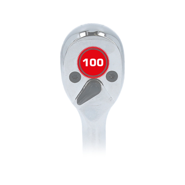Cliquet réversible 1/4" avec poignée métallique, 100 dents BT020995 Brilliant Tools