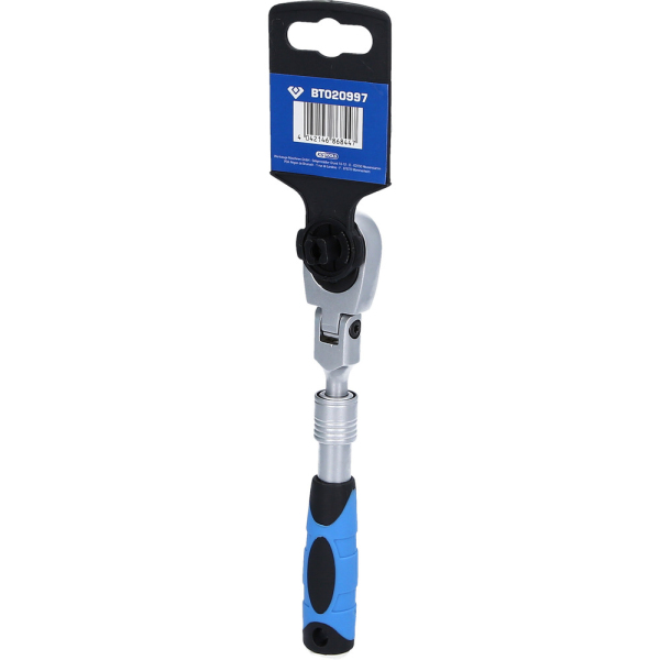 Cliquet réversible télescopique 1/4" avec tête flexible (175- 225 mm) BT020997 Brilliant Tools
