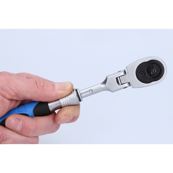 Cliquet réversible télescopique 1/4" avec tête flexible (175- 225 mm) BT020997 Brilliant Tools