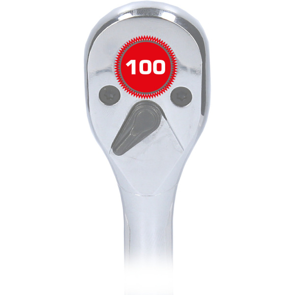 Cliquet réversible 3/8" avec poignée métallique, 100 dents BT021995 Brilliant Tools