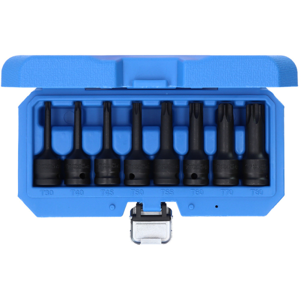 Jeu de douilles tournevis à chocs 1/2'', TORX®, T30 - T80, 8 pcs BT022600 Brilliant Tools