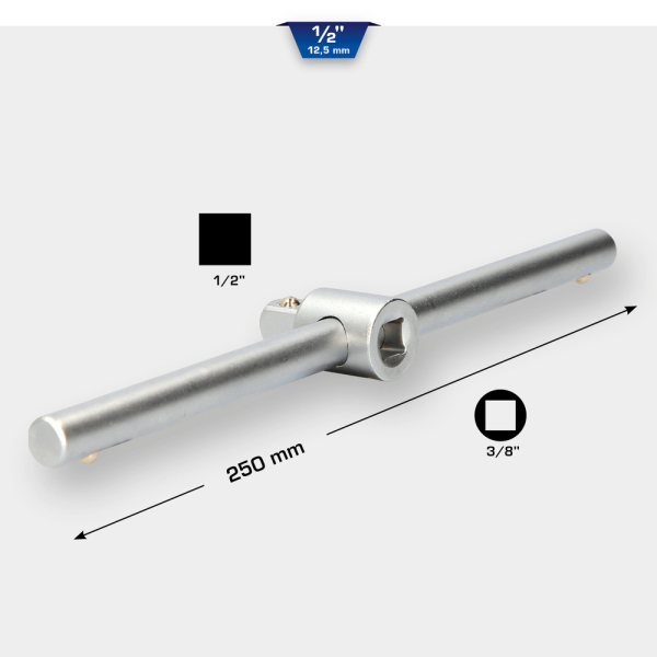 Poignée coulissante en T 1/2" BT022901 Brilliant Tools