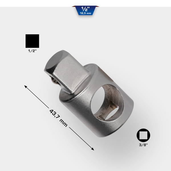 Carré pour poignée coulissante 1/2" BT022903 Brilliant Tools