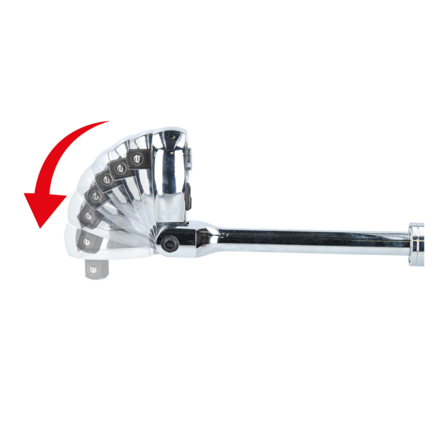 Cliquet réversible télescopique 1/2" à tête articulée BT022993 Brilliant Tools