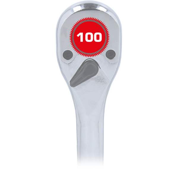Cliquet réversible 1/2" avec poignée métallique, 100 dents BT022995 Brilliant Tools