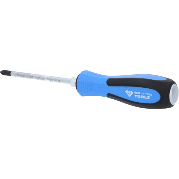 Tournevis à lame traversante PH2, L.100mm BT031024 Brilliant Tools