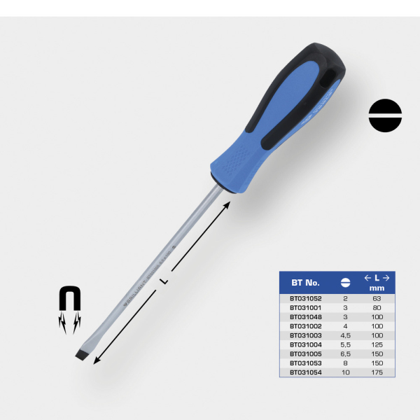 Tournevis Fente 3, L.100mm BT031048 Brilliant Tools