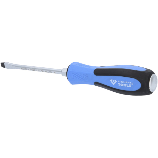 Tournevis à lame traversante Fente 6mm, L.100mm BT031051 Brilliant Tools