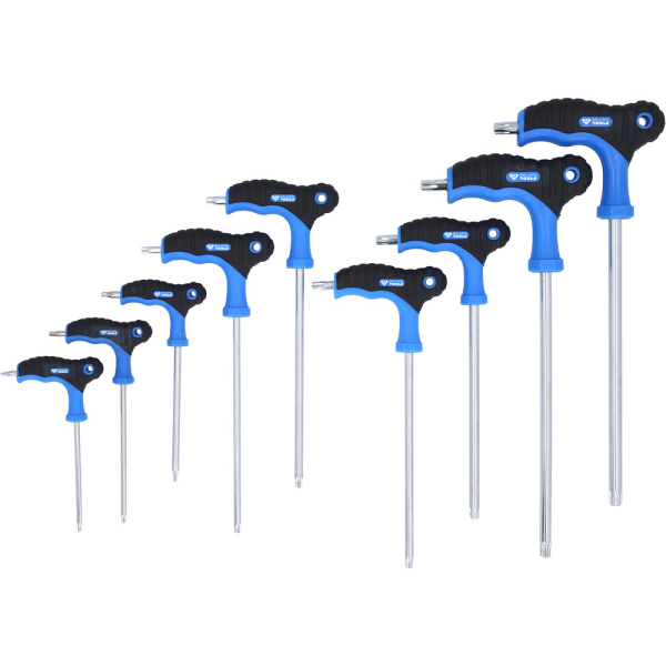 Jeu de clés mâles à poignée en T TORX® 9pcs BRILLIANT TOOLS - BT041200